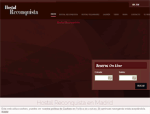 Tablet Screenshot of hostalreconquista.com